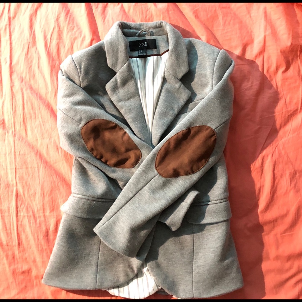 Blazer-style sweatshirt